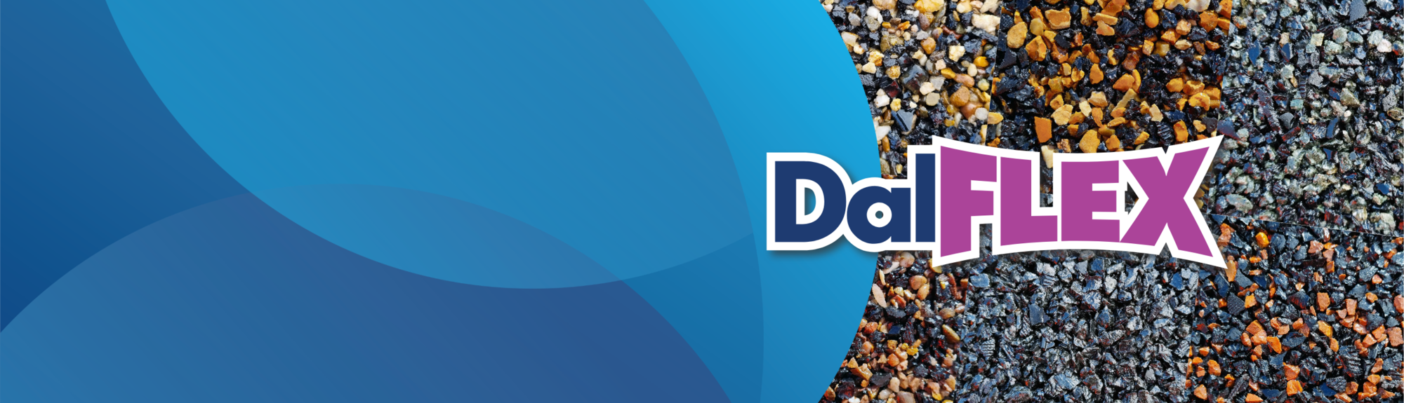 Dalflex slider with blue background